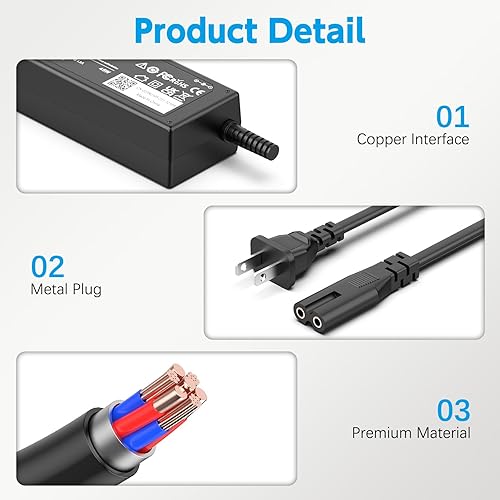 Miniatura 6 de LJO-EEIH Cargador 45W 19.5V 2.31A Adaptador de CA compatible con HP Stream 11 13 14, Pavilion, Elitebook Folio, Spectre, Pavilion Touchsmart,