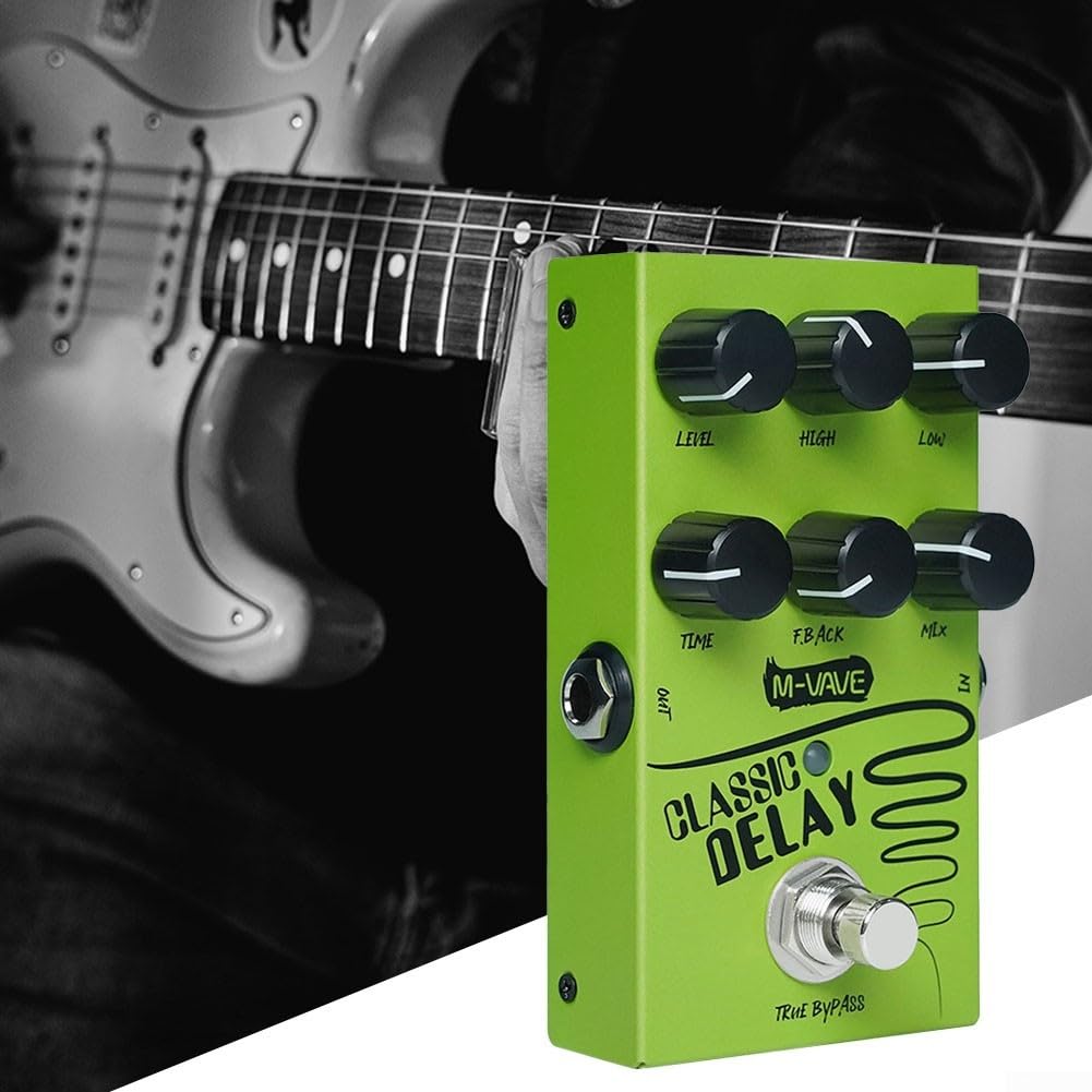 Verbessern Sie Ihre Musik mit einem klassischen analogen Delay-Effektpedal mit True Bypass-Design