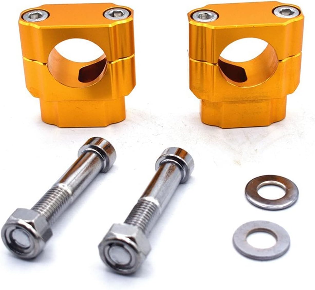 1-1/8" 28mm CNC Motorcycle Handlebar Bar Mount Clamp Riser Adaptor for Dirt Pit Bike Motocross Accessories Handle Grip (Color : M12-3)