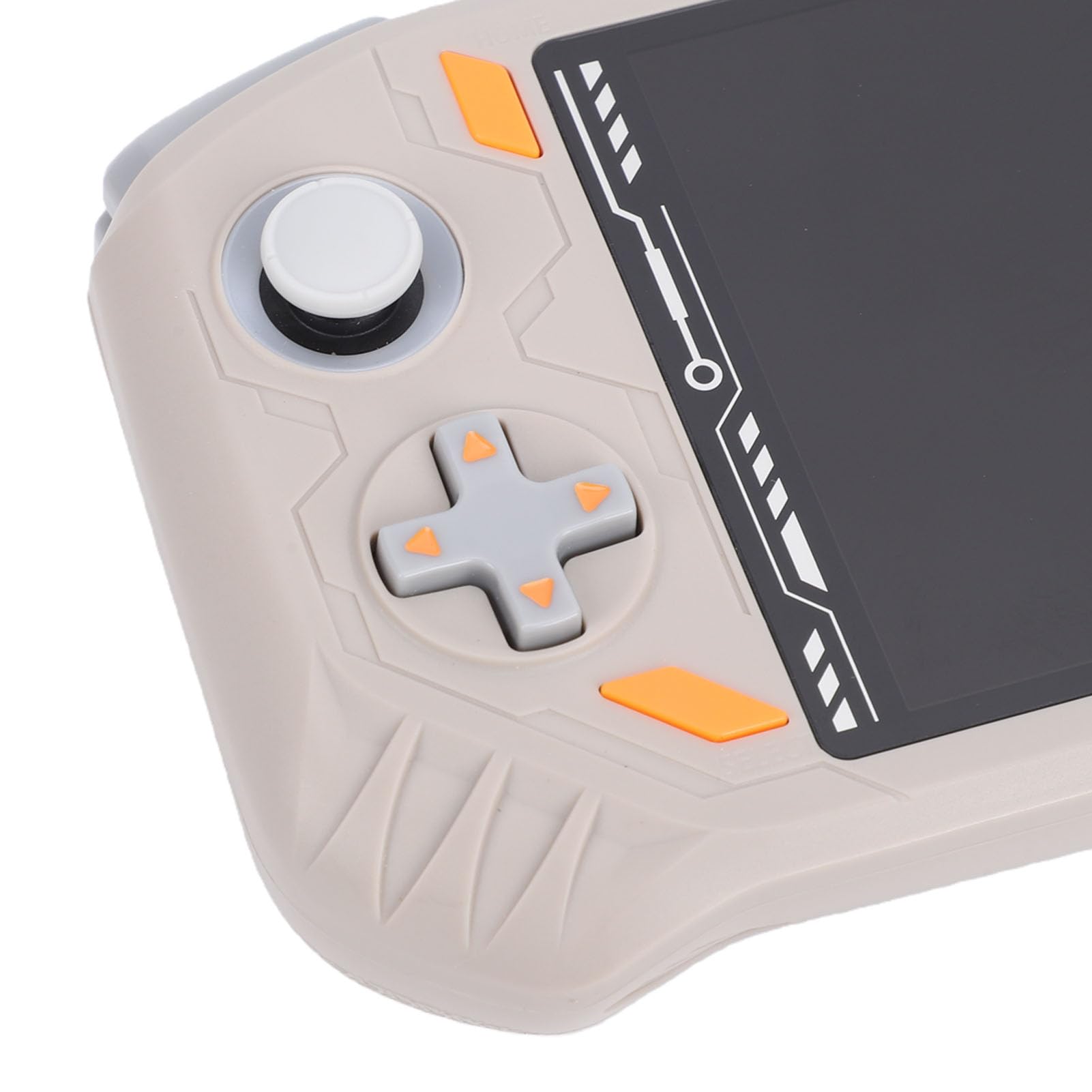 Annadue Handheld-Spielekonsole, 5,5-Zoll-Bildschirm, 2 GB RAM, Tragbarer Gaming-Player mit Extrem Leistungsstarkem Quad-Core-Chip, Wiederaufladbare Handheld-Konsole für Unterwegs (Beige)