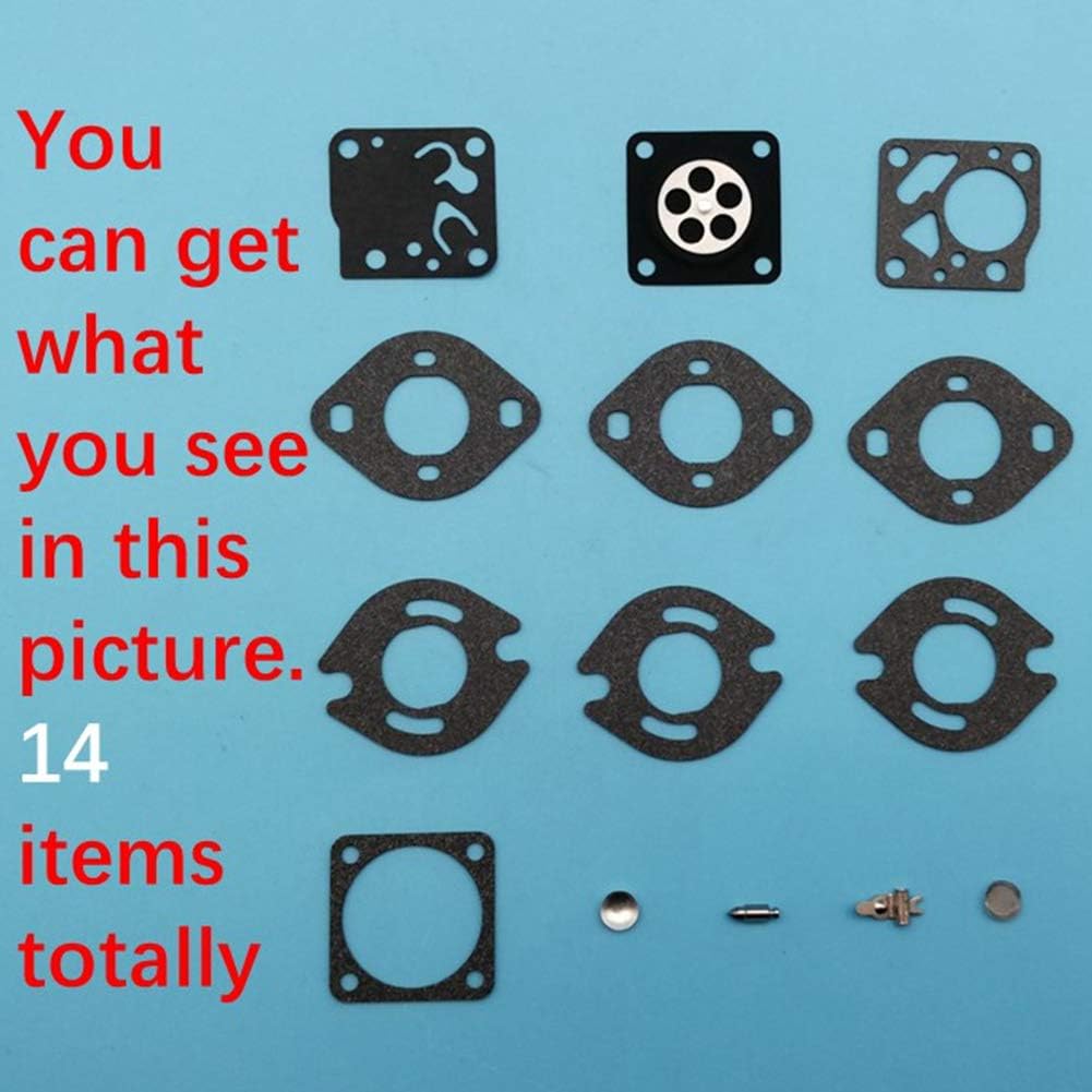 Carb Carburetor Rebuild Repair Kit Compatible with Tillotson Tecumseh RK21 632933 TC200 TC300 HU 99B 99E 100B 100D 106A 107B 107C 107D 108A 108C 108D 108E 109A 110A 112B 112D 113B Z268