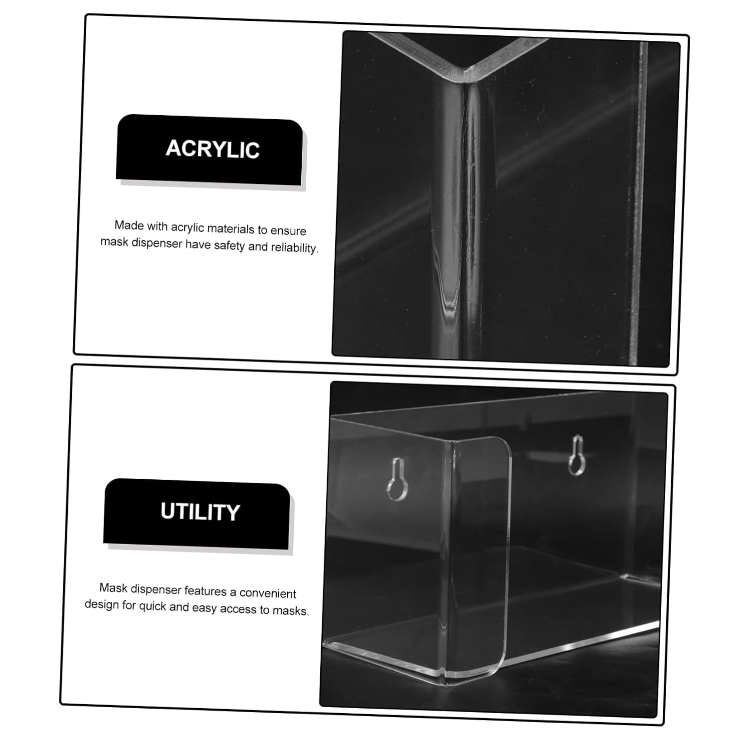 Wall-Mounted Mask and Glove Dispenser Storage Rack for Easy Access Laboratories and Professional Settings Efficient Organization