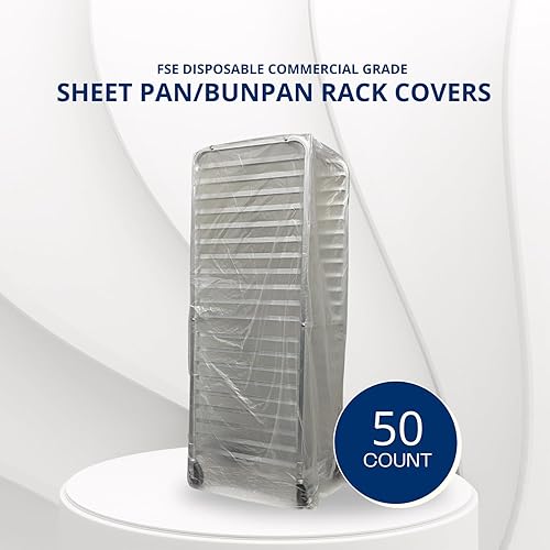 Miniatura 3 de FSE Cubiertas desechables de grado comercial para bandejas/panecillos, 20.25 pulgadas de ancho x 26 pulgadas de profundidad x 69 pulgadas de alto,