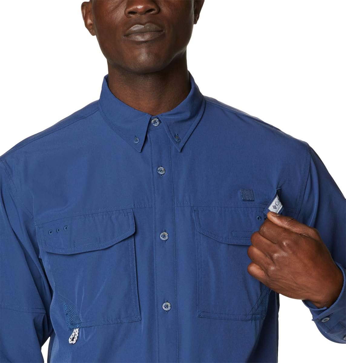 Columbia Men’s PFG Permit Woven Long Sleeve Shirt, Vented, Sun Protection : Sports & Outdoors