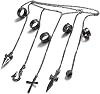 Full 5 Finger Ring Fashion Clappia Chain Hunter Spray Jewelry for Men Women Boys Girls