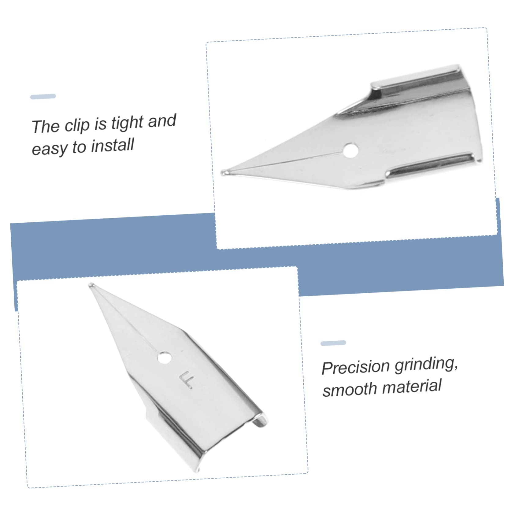 WEKADRIN 3sets 20pcs Calligraphy Nibs for Fountain Pens Replacement Tips for Students Nibs for Smooth Writing and Artistic Expression 20pcs*3