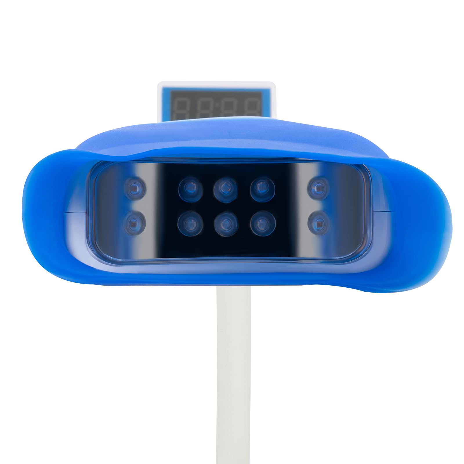 Dispositivo de blanqueamiento dental, lámpara de blanqueamiento dental, 6000 MW/CM² con 10 LED, lámpara blanqueadora de dientes con protectores bucales esterilizables, apagado automático 20 min, para