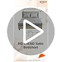 Image of RD TREND Microfiber Satin Weave Fitted Bedsheets for Queen Size Bed 78x60x10 Inch with 2 Pillow Covers-18x28 Inch | 400 TC All Around Elastic | Silver