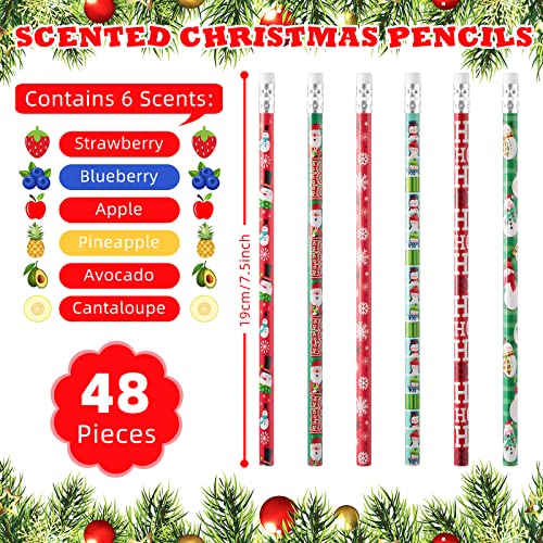 48 lápices Navideños aromáticos para niños miniatura 4