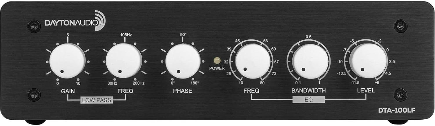Dayton Audio DTA-100LF Desktop Low-Frequency Amplifier with EQ