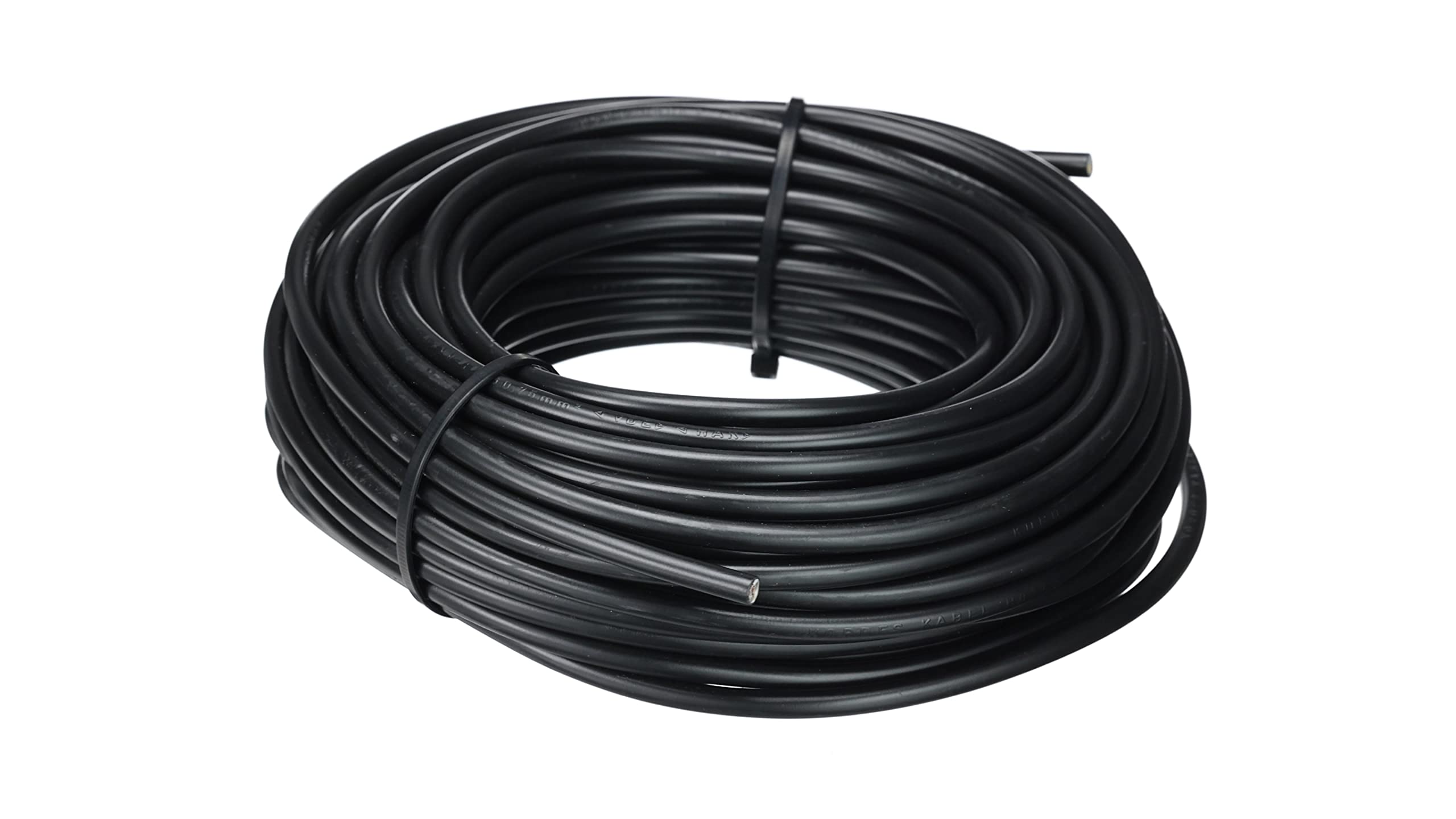 Kopp 152325008 - Cable eléctrico (H03 VV-F, 3 x 0,75 mm², 25 m), color negro