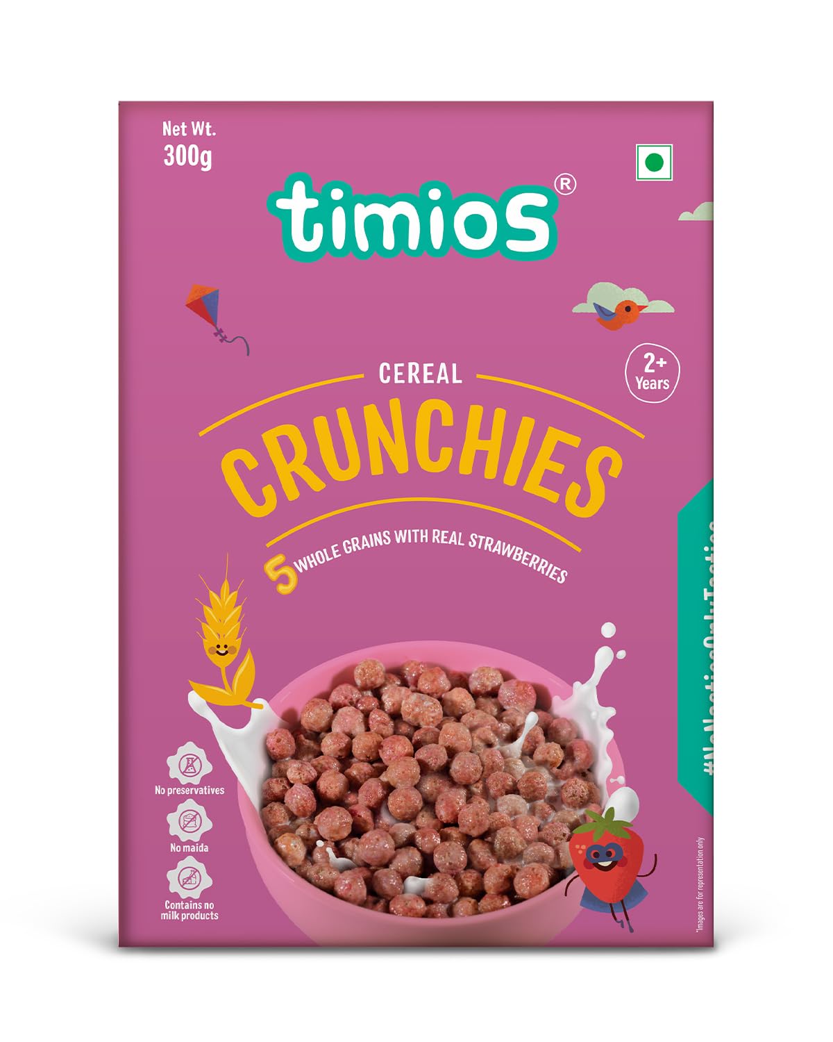 Crunchies Breakfast Cereals | Natural with Real Strawberries