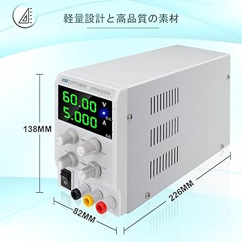 直流安定化電源 60V 6A 降圧電圧ベンチ電源(RK6006-C) RK6006 60V 6A Adjustable DC-DC Buck Converter | 4-Digit