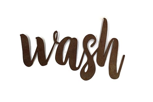 Miniatura 387 de Steel Metal Script Word Art - Various Sizes and Finishes (cheers Small 12.5x6", Raw, Unfinished Steel)