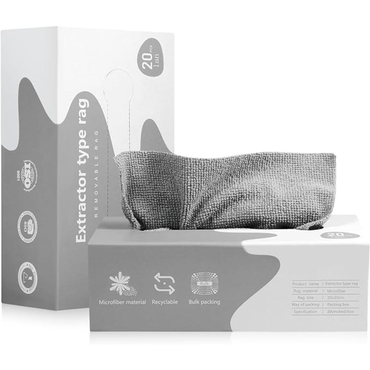 Disposable Towel Tissue Microfiber Cleaning Cloth Rags in A Box, Pack Glass Cleaning Towel, Reusable Wipes for Cleaning, Strong Water and Oil Absorption Cleaning Rags for Home, Kitchen, Car, Bathroom