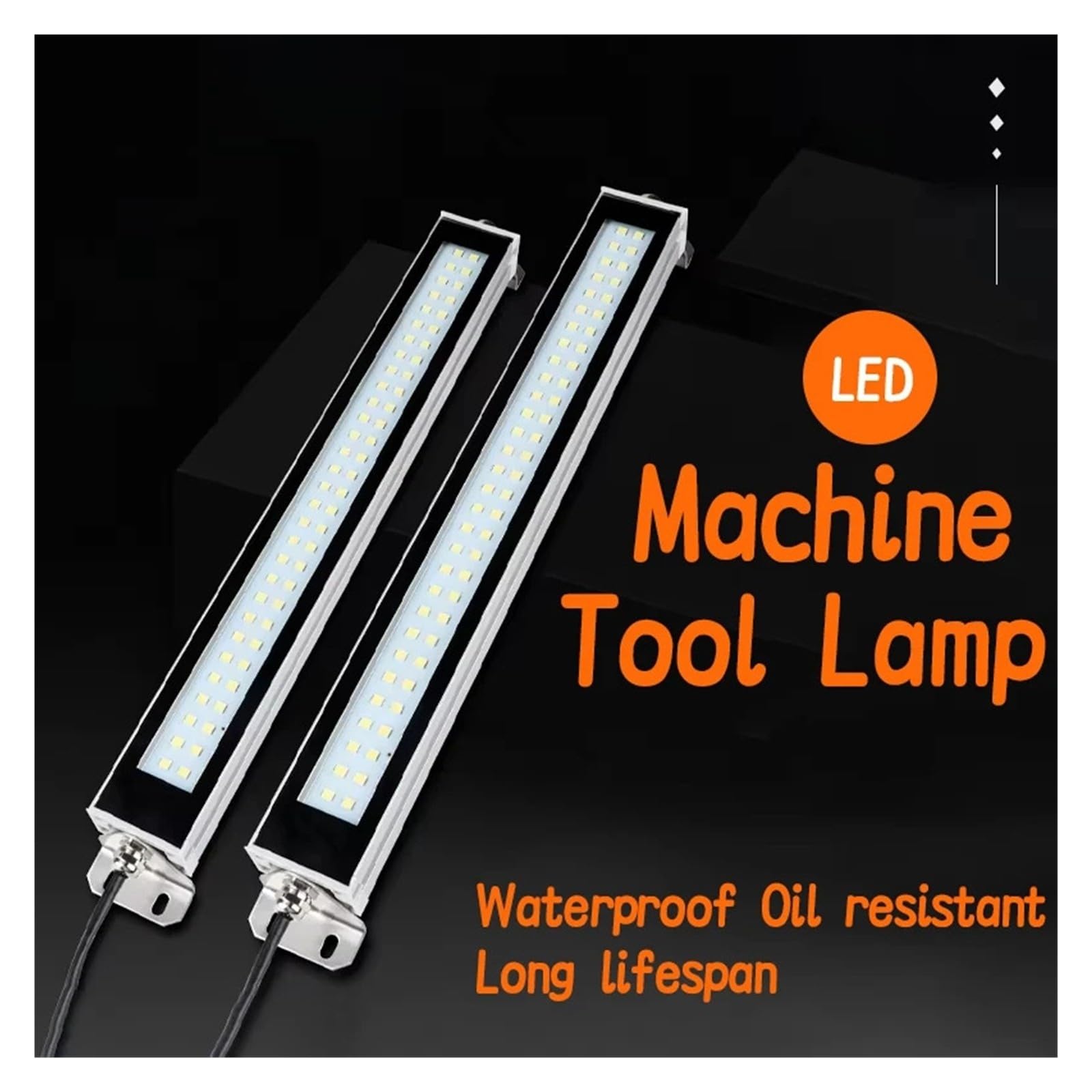 Lampa LED Do Tokarki CNC 22-53CM AC/DC Stop Aluminium