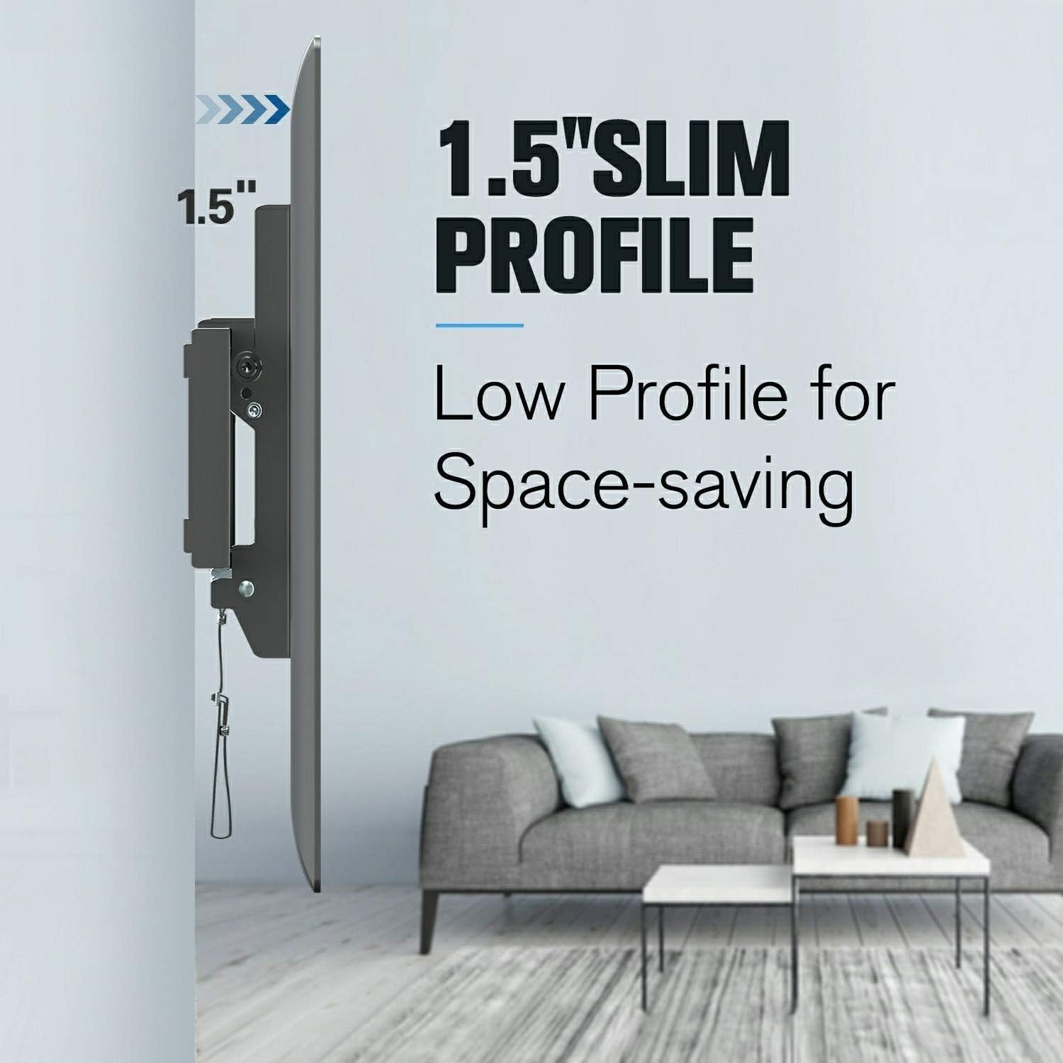 Mounting Dream MD2868-LK Tilt TV Wall Mount for 37-70 Inch TVs, Tilt TV Mount and Mounting Dream MD2268-MK TV Wall Mount for 26-55" TVs Max VESA 400x400mm up to 88lbs Fits 16" Studs