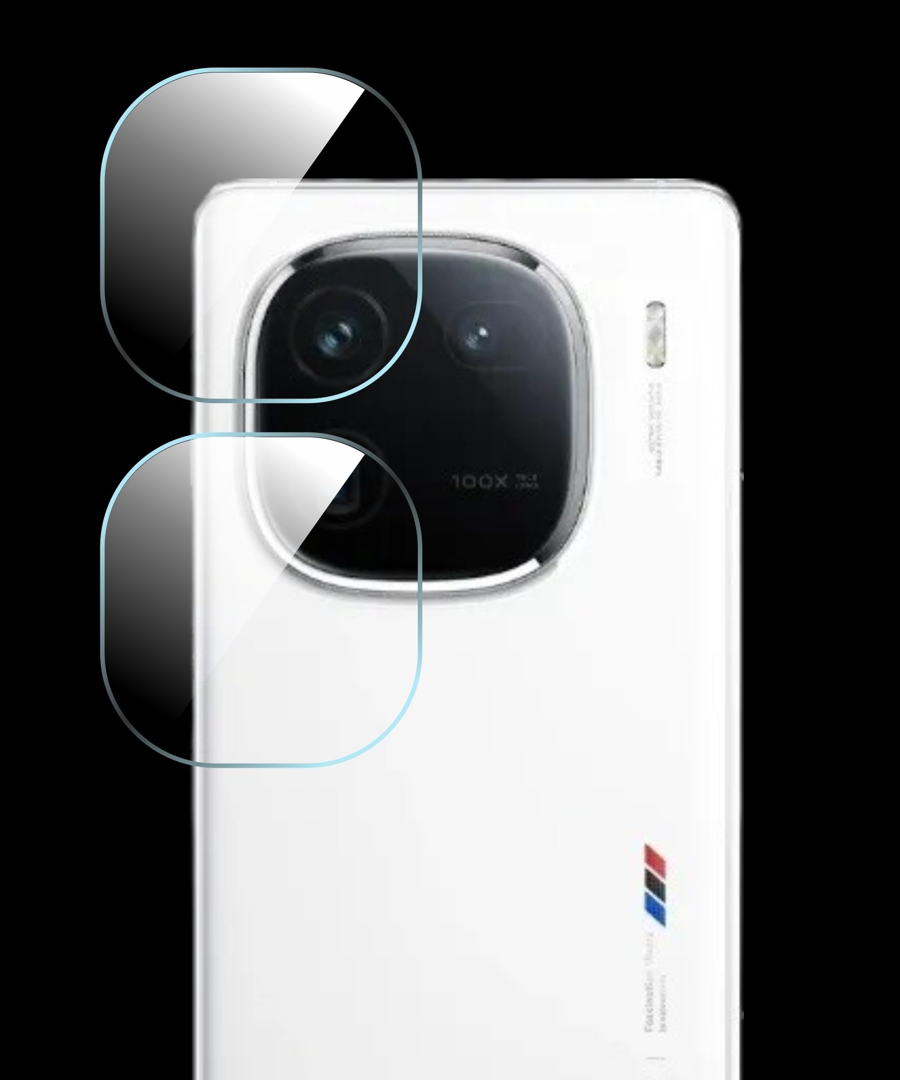 E & E (pacf of 2) IQOO 12 Back Camera Lens Screen Protector 3D Anti Shock/Anti-Scratch/Clear/Camera Tempered Glass