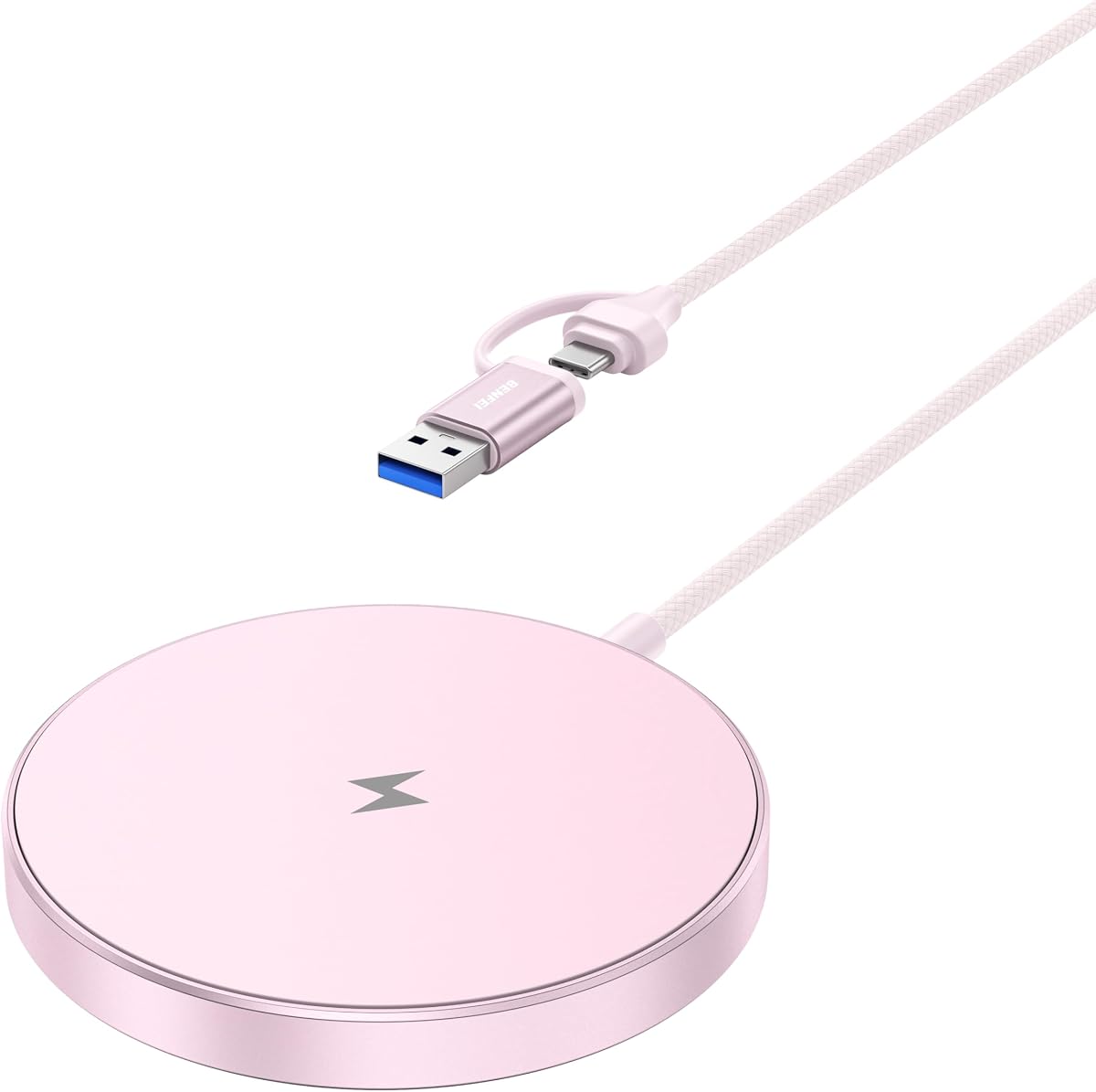 BENFEI Cargador inalámbrico magnético de 15 W compatible con cargador MagSafe/iPhone 16/16 Pro/16 Plus/16 Pro Max/iPhone 15 Pro Max Plus/iPhone 14 13 12 Series, almohadilla de carga inalámbrica Mag Safe, cargador Mag