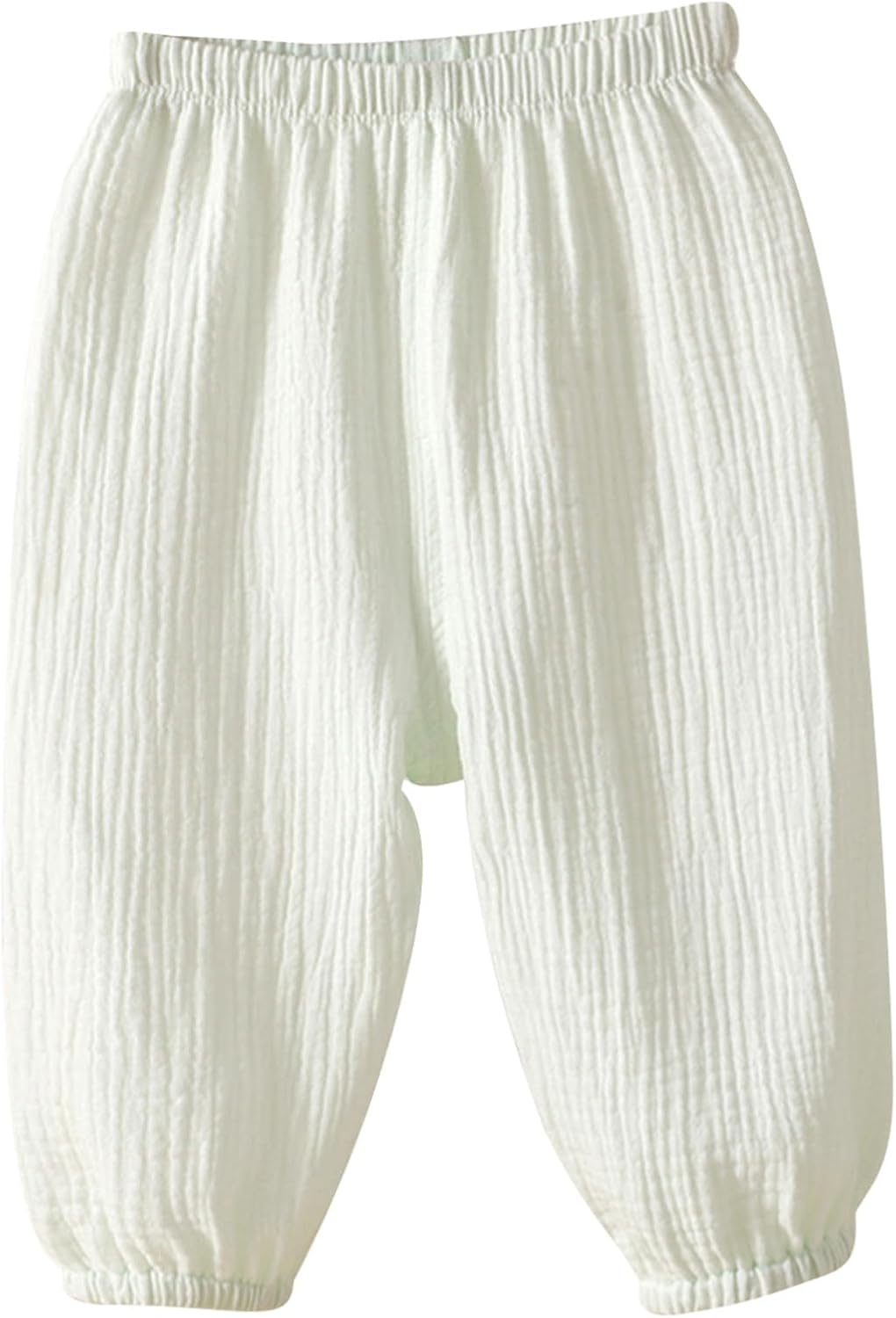 ACSUSS Baby Boys Girls Cotton Linen Bloomers Solid Harem Pants Comfy Homewear for Newborns & Toddlers
