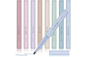 8 Pcs Cute Boho Highlighters Aesthetic Earthy Collection