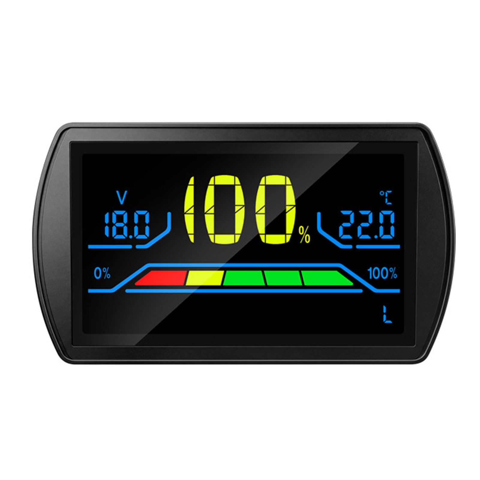 Digital Voltmeter Battery Voltages Tester for Electric Vehicles Outdoor Power Supplies and Battery Capacity Monitor
