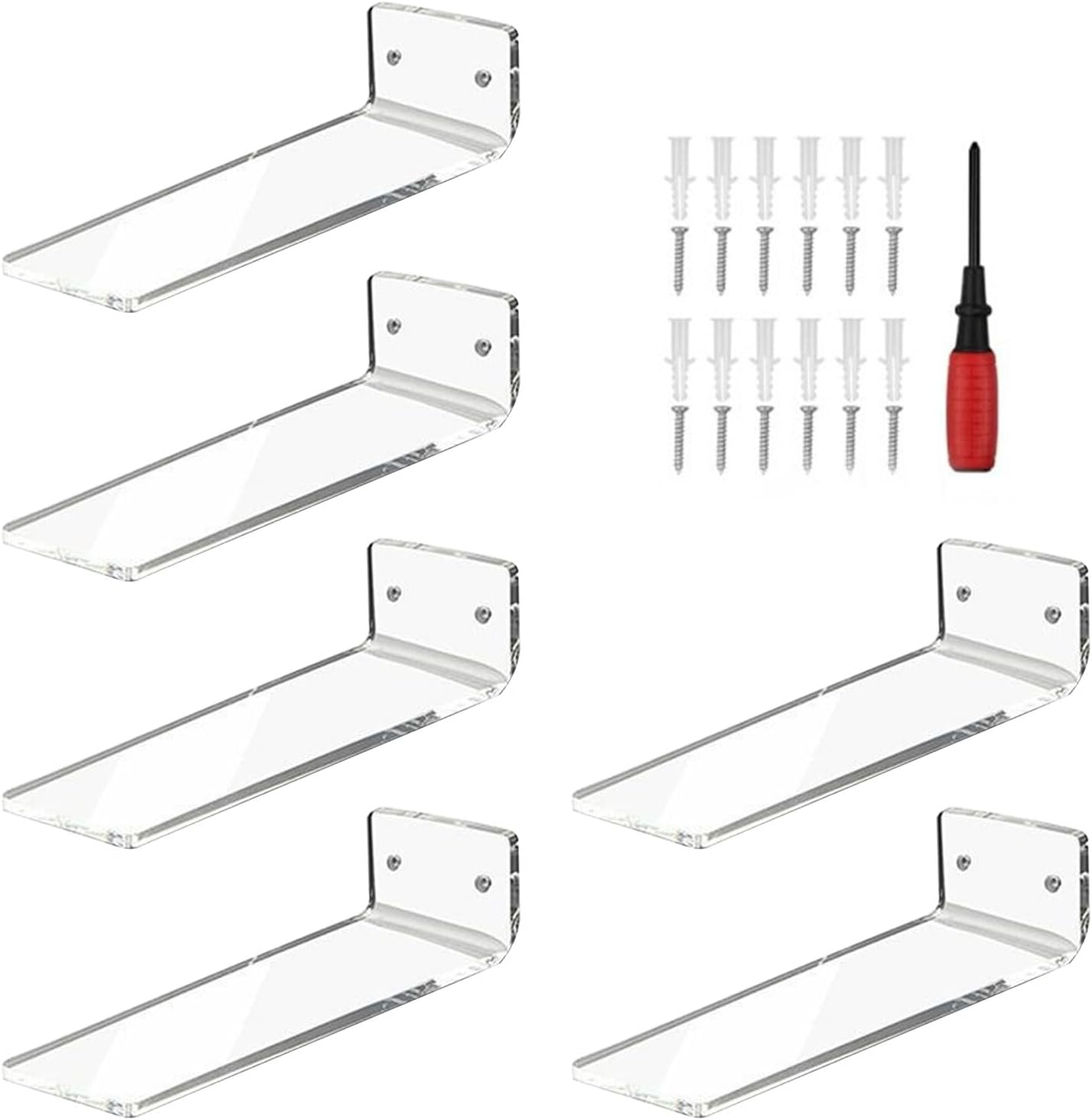 Wall Mounted Acrylics Shoe Organizers Effective Wall Shoe Display and Storage Rack Stylish Sneaker Exhibition Holder Clear Display Shelves