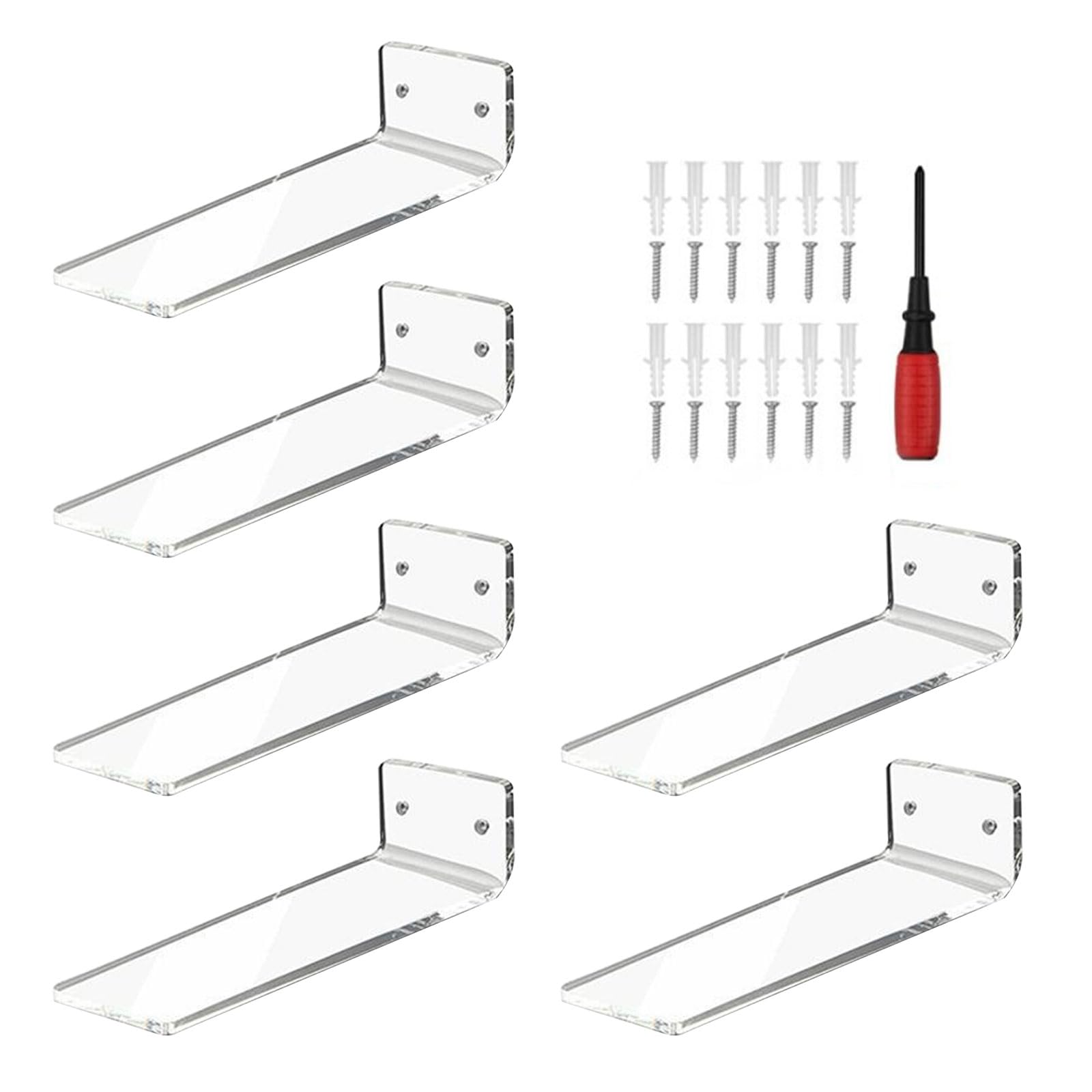 Kalttoy Wall Mounted Acrylics Shoe Organizers Effective Wall Shoe Display and Storage Rack Stylish Sneaker Exhibition Holder Acrylics Shelves