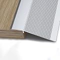 Anti-Slip Aluminum Thresholds Reducer 36inch Floor Transition Strip for Doorways Threshold Ramp, Bridge Height Gap Between 0.3in to 1.7in(Silver)