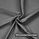 FIISAYL Waffel Duschvorhang Shower Curtains mit Magnet Waschbar Textil Polyester Stoff Bad Vorhang mit 12 Duschvorhangringe Wasserdicht für Dusche und Badewanne 183 x 183 cm(Dunkelgrau)