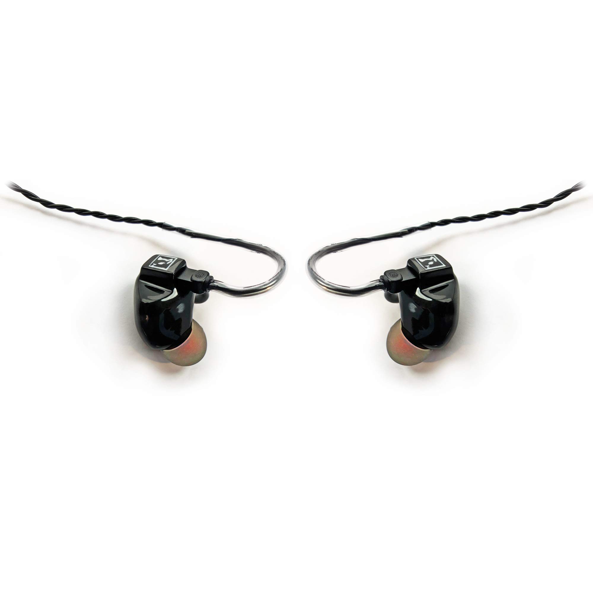 HL4400 Écouteurs Intra-Auriculaires avec Pilotes 4 Voies équilibrés Smart Surface Universal Design avec câble de Changement à 2 Broches et différents filtres – Noir