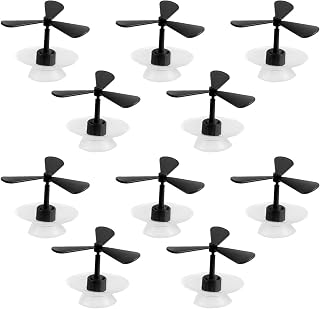 10pc Black Plastic Helmet Dragonfly Decor Sturdy Novelty Helmet Propeller Topper for Motorbike and Scooter Accessories Fun Outdoor Decoration