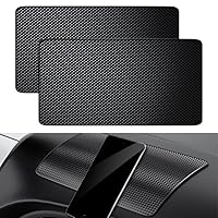 Dreamil 2 Stück Anti Rutsch Auto Armaturenbrett Matte 27 x 15 cm, Feste klebrige Antirutsch Pad Antirutschmatte für Autodekorationen Handy Sonnenbrille Schlüssel TV-Fernbedienungen(Schwarz)