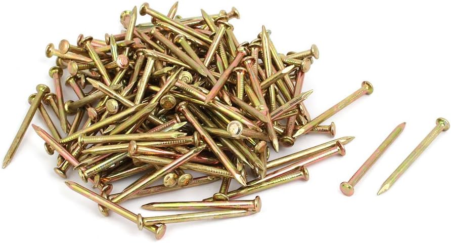 150pcs 50mm Fastener Length Steel Point Tip Cement Nail Bronze Tone Model:42as480qo66