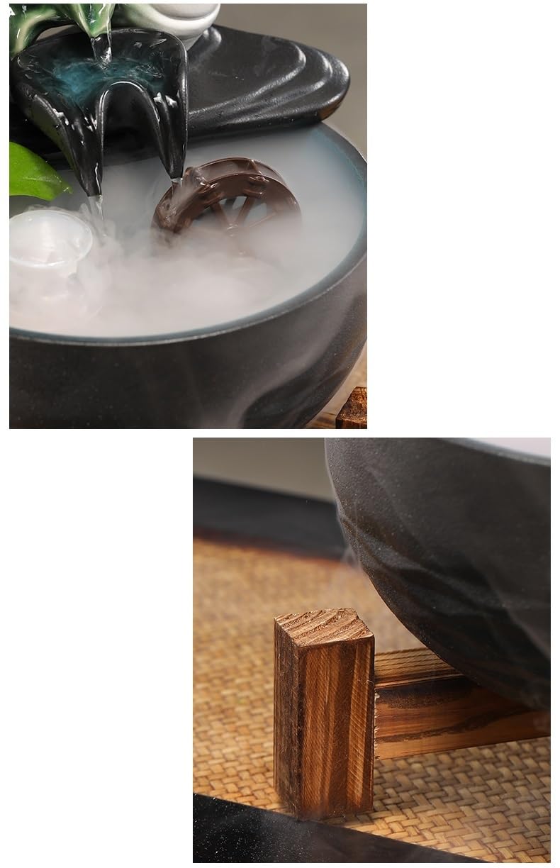 Fuente De Interior Adornos de Agua Corriente, Fuente de Agua circulante, decoración for Sala de Estar, Oficina, Mesa de té, Fuente de Escritorio Fuente De Sobremesa