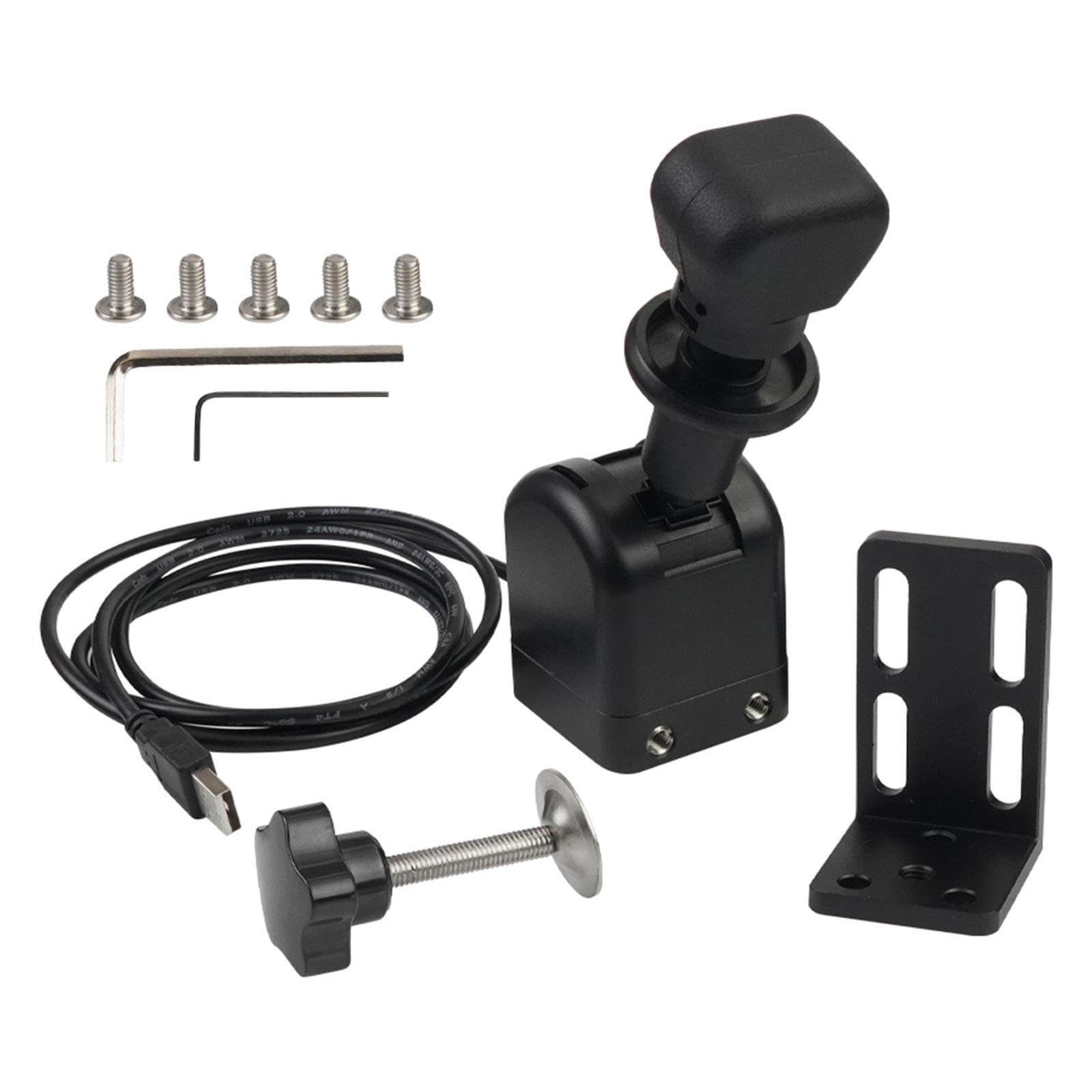 TUXCAXIl freno a mano USB per i giochi di corse offre prestazioni realistiche e un controllo migliorato in ogni gara. Simula il freno a mano lineare.