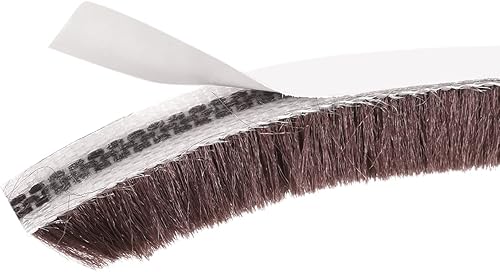 Miniatura 7 de METALLIXITY Burlete adhesivo para cepillo (14 pulgadas x 932 pulgadas x 16.4 pies), tira de cepillo de puerta  para puerta corredera, ventana,