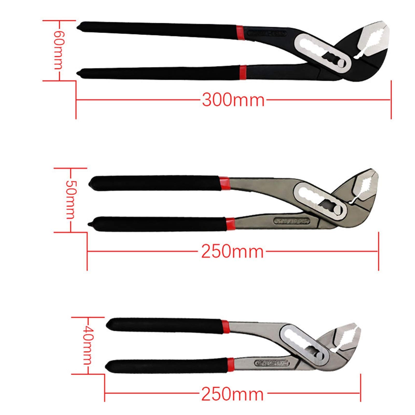 Wytrzymały aluminiowy klucz do rur, chromowo-wanadowy regulowane szczypce zaciskowe do naprawy hydrauliki