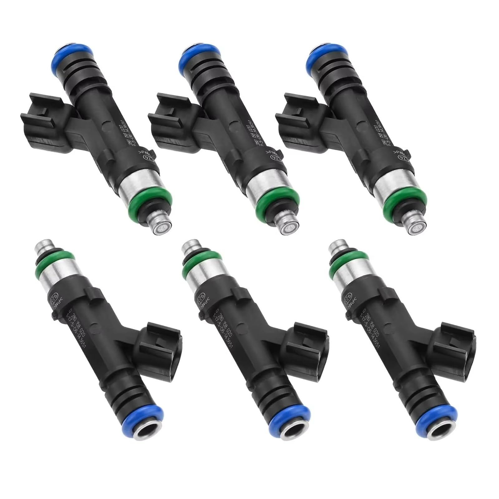 Fuel Injector for RAM for Dakota 3.7L 2011 for 1500 Pickup 3.7L. 2011-2012 6Pc Fuel Injectors 0280158020 53032701AA Car Fuel Injector Nozzle