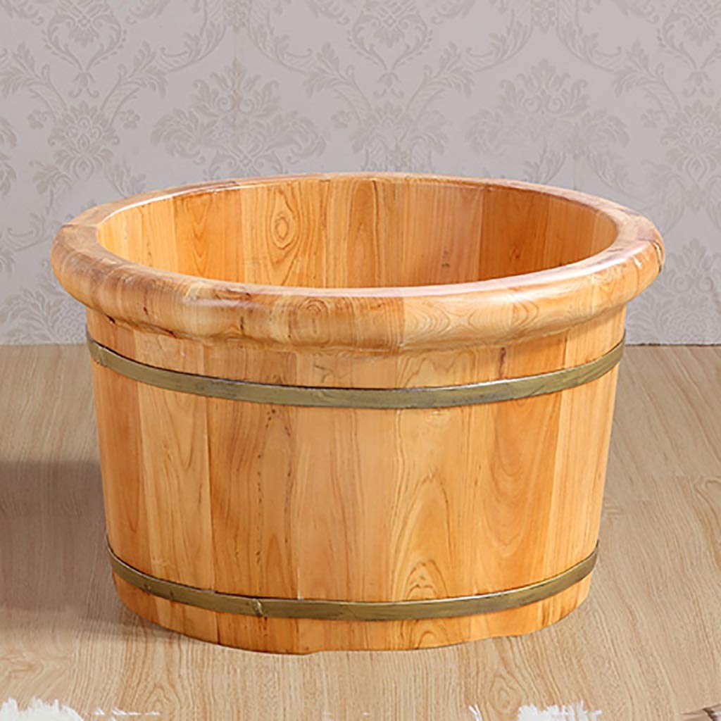 Vaschetta per i Piedi, Secchio per Vasca per pediluvio, Massaggio, Spa, Sauna, Ammollo, Pediluvio Secchio in Legno Spa per Piedi Lavabo per Uso Domestico Pratico Comfortable Anniversary