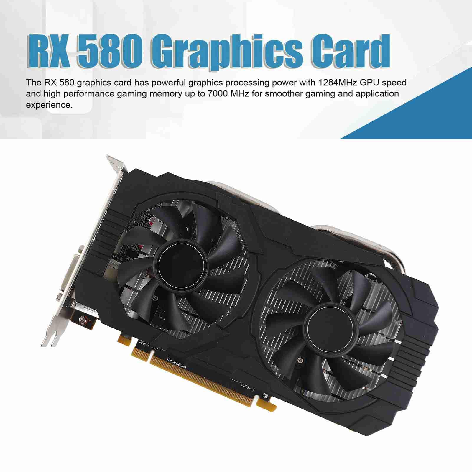 Karta Graficzna Karta Graficzna RX580 Karta Graficzna 8 GB GDDR5 256-bit Obsługuje Wentylatory Chłodzące 8K 2 16 PCI Express Karta Graficzna do Gier 3.0