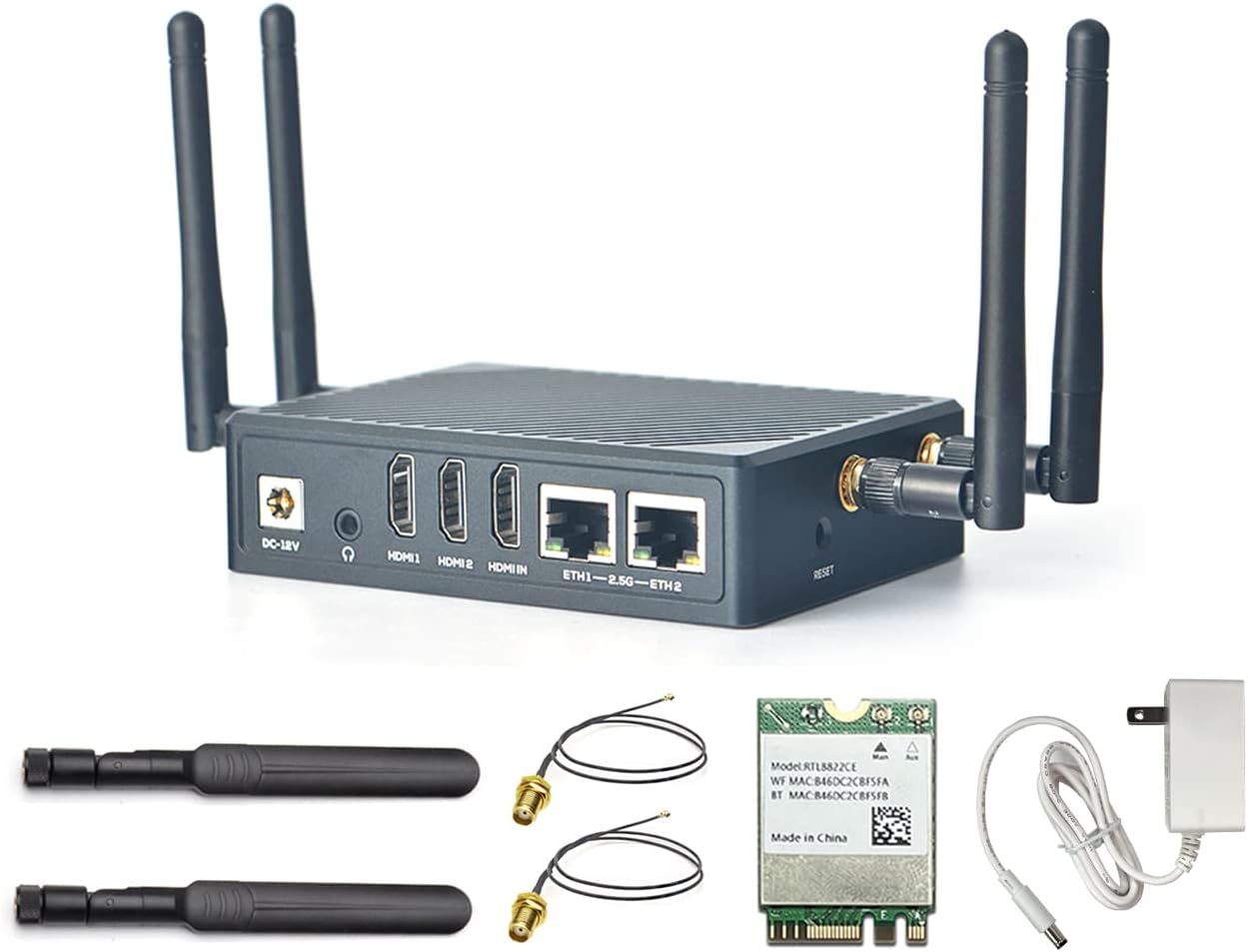 NanoPC-T6 Computer Wireless WiFi Router, Open Source Smart IoT Gateway, LPDDR4X 8GB RAM 64GB eMMC 6Tops NPU Rockchip RK3588 SoC, with miniPCIe M.2 M/E-Key Slot Support M.2 NVMe SSD WiFi BT Module NanoPC-T6 Computer Wireless WiFi Router, Open Source Smart IoT Gateway, LPDDR4X 8GB RAM 64GB eMMC 6Tops NPU Rockchip RK3588 SoC, with miniPCIe M.2 M/E-Key Slot Support M.2 NVMe SSD WiFi BT Module