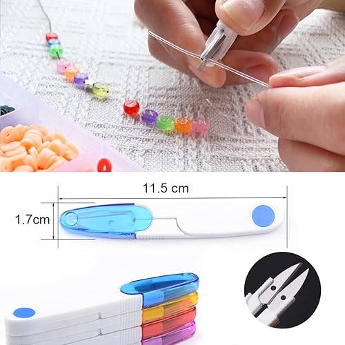 Miniatura 5 de Cuerda elástica de 0.031 in, cuerda elástica transparente para pulseras, cuerda de cuentas de arcilla, cuerda elástica de 328.1 ft para hacer