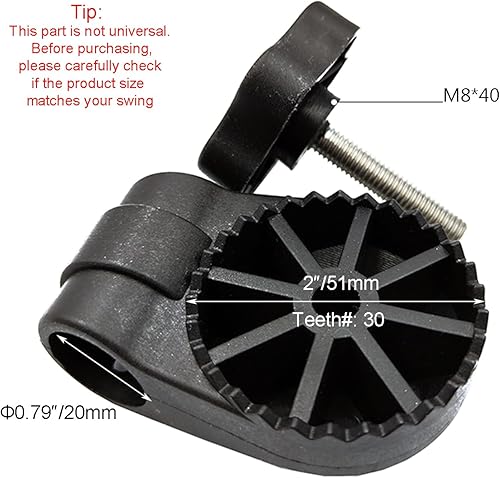 Miniatura 4 de Accesorios de plástico para columpio de jardín para RUS4180-2002 Swing, engranaje de 2 "con 30 dientes (1PCSCTN)