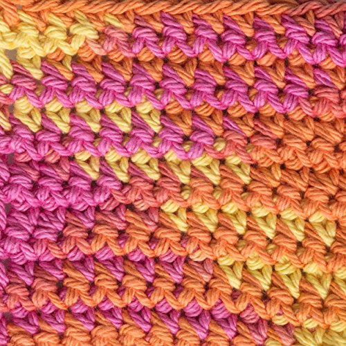 Image of Lily Sugar 'N Cream The Original Ombre Yarn, 2oz, Gauge 4 Medium, 100% Cotton, Playtime - Machine Wash & Dry