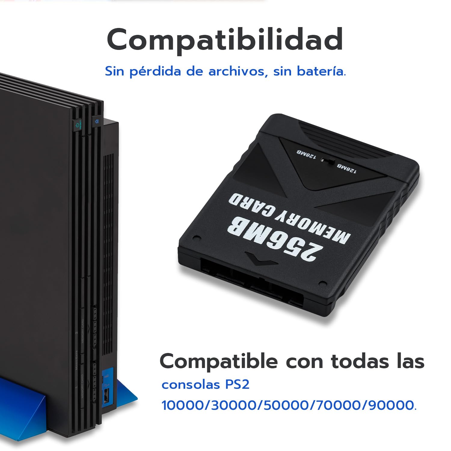 Mcbazel Tarjeta de Memoria para Juegos de 256 MB para la Consola PS2