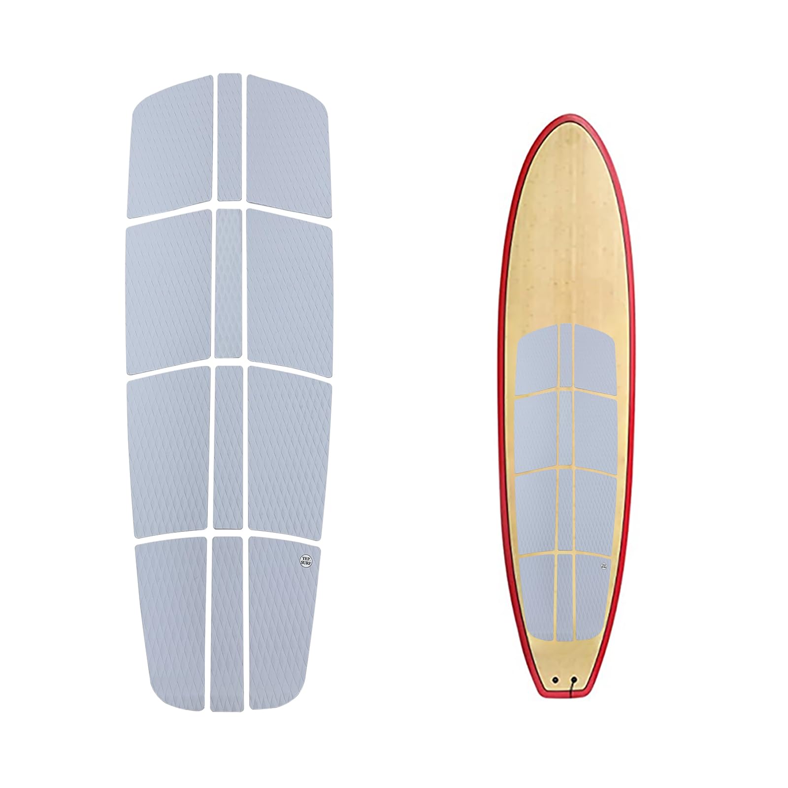 UPSURF SUP Deck Pad Surf EVA 3MM Glue Skidproof Top Stand Up Paddle Board SUP Deck Traction Pad Diamond Plate Pattern