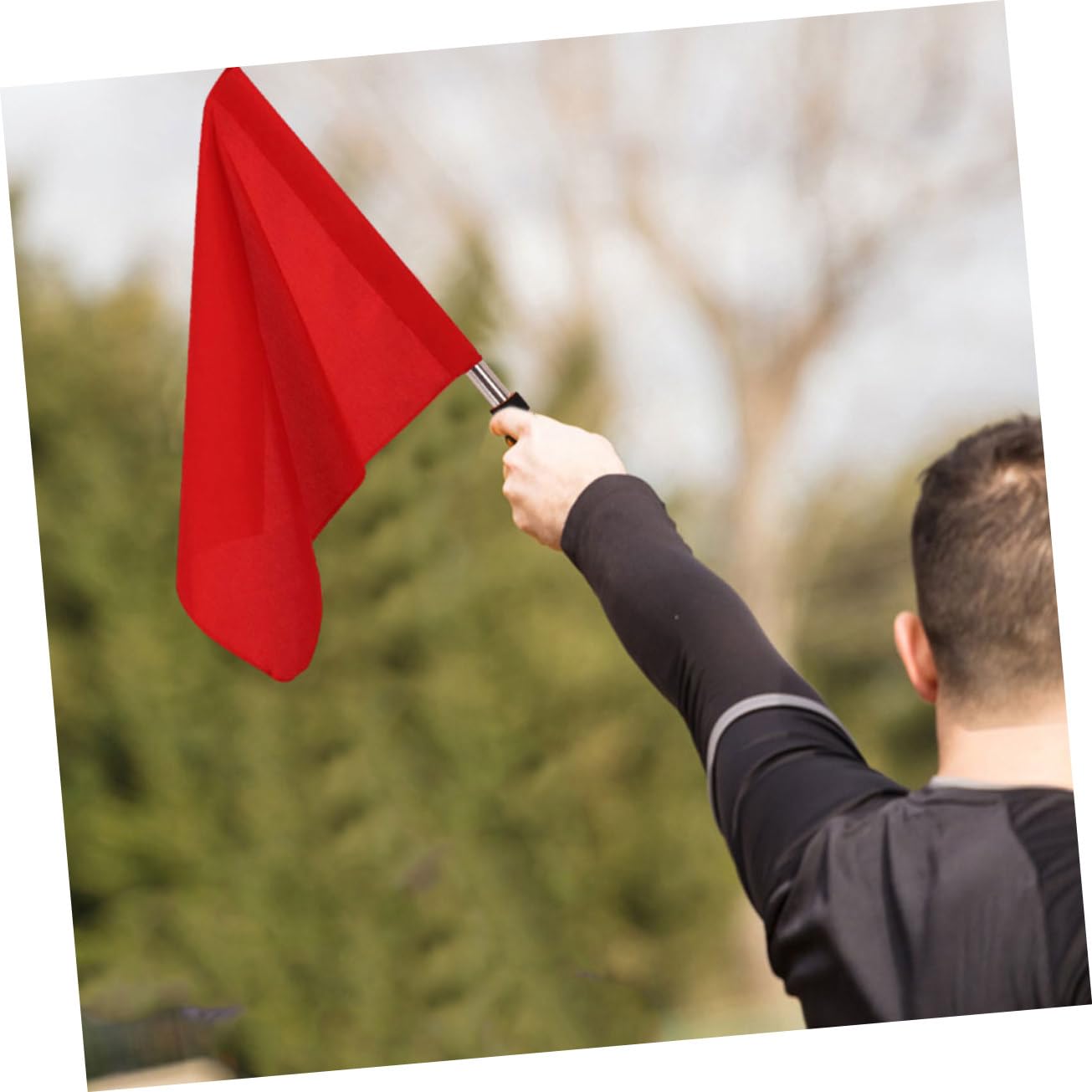 INOOMP 8 Pcs Drapeau Drapeau D'Arbitre Drapeaux De Signal D'Avertissement Agitant Un Drapeau pour La Course De Football Drapeau De Course Conduisant Un Match De Drapeau Drapeau D'Arbitre