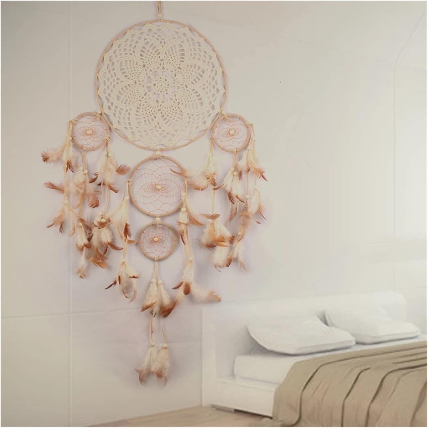 Wind Chimes Ornaments Dream Catcher Bedroom Living Room Decoration Wall Hanging Home Ornaments (Color : A, Size : One Size) (A One Size)