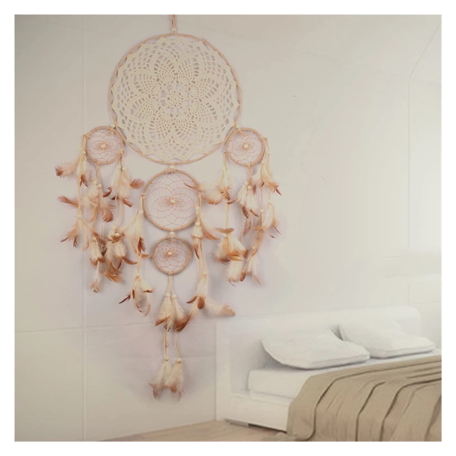 Adornos de Chimes de Viento NJBYX Atrapasueños para Paredes Vacías de Casa